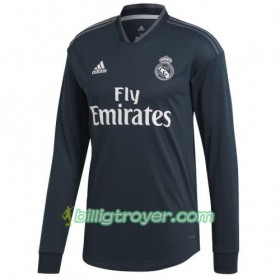 Billige Fotballdrakter Real Madrid Bortedraktsett 2018/19 Langermet